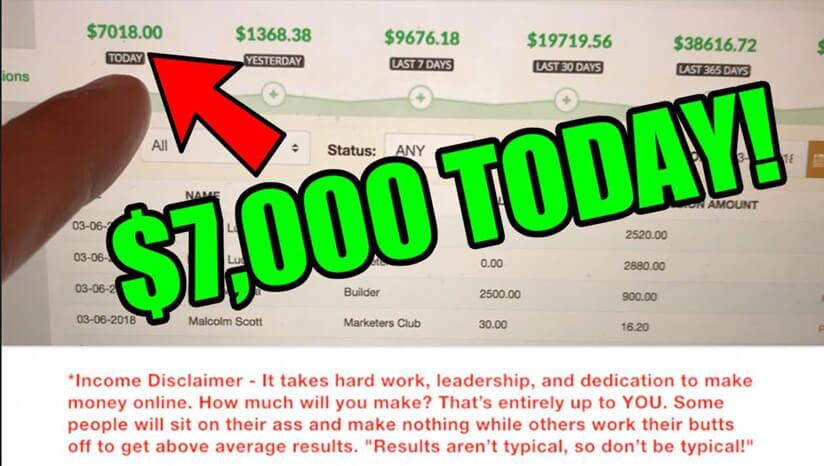 Legendary Marketer Possible Affiliate Commissions